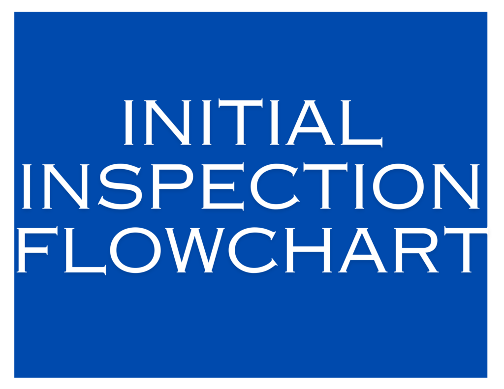 INITIAL INSPECTION FLOWCHART
